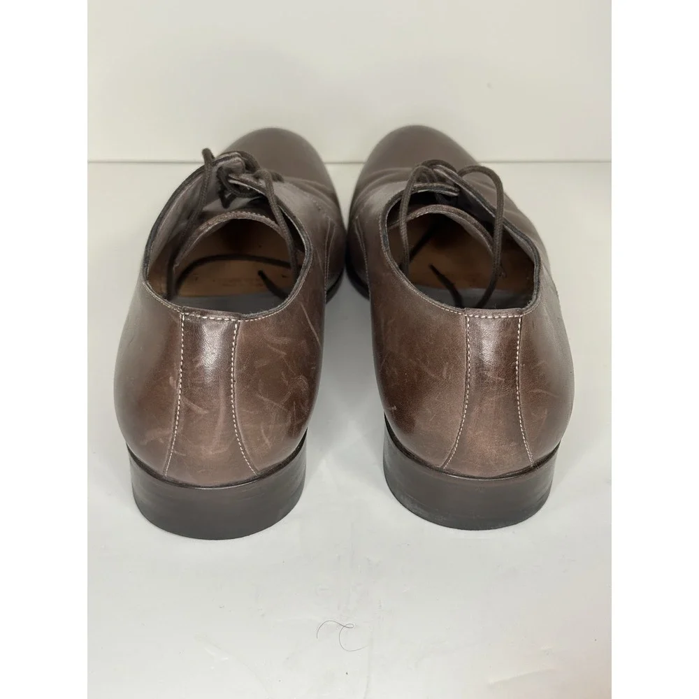 Lavorazione Blake Vero Cuoio, Made in‎ Italy, Brown Leather Dress Shoes, 43.5